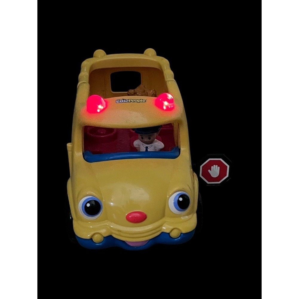 Little‎ People Lil' Movers Baby School Bus Fisher-Price and 2 Figures WORKS - Picture 3 of 9